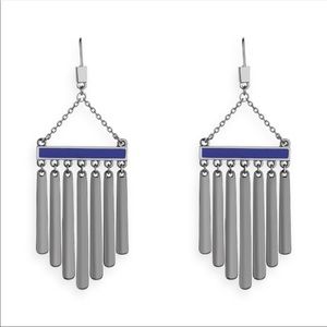 NWOT Jewelmint Metal Fan Fringe Earrings